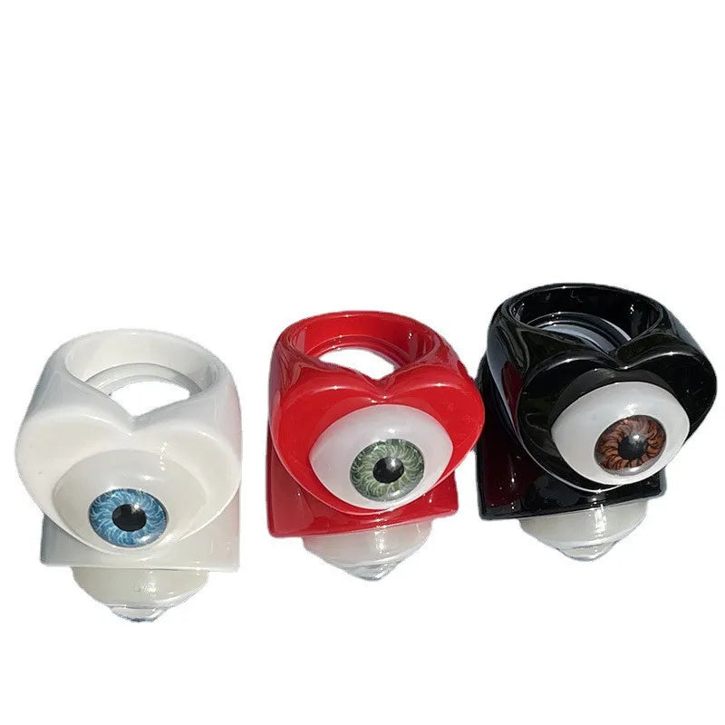 Resin Lucky Eye Gothic Ring - Image 3