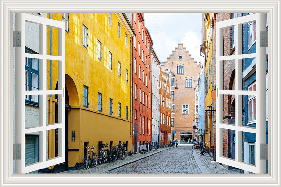 3D Street Scene Self-Adhesive European Wallpaper - Image 8