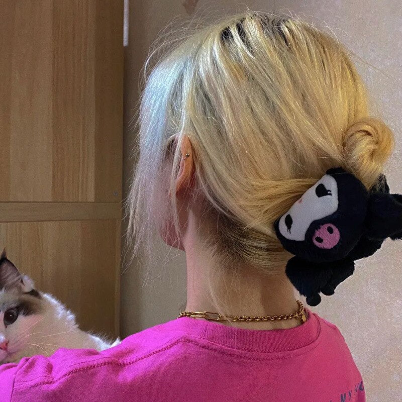 Cartoon Cloud Plush Hair Claw Clips - Image 9