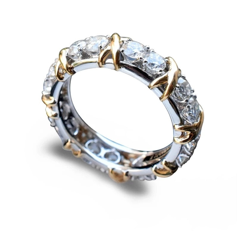 Handmade Creative Eternity Zircon Ring - Image 4