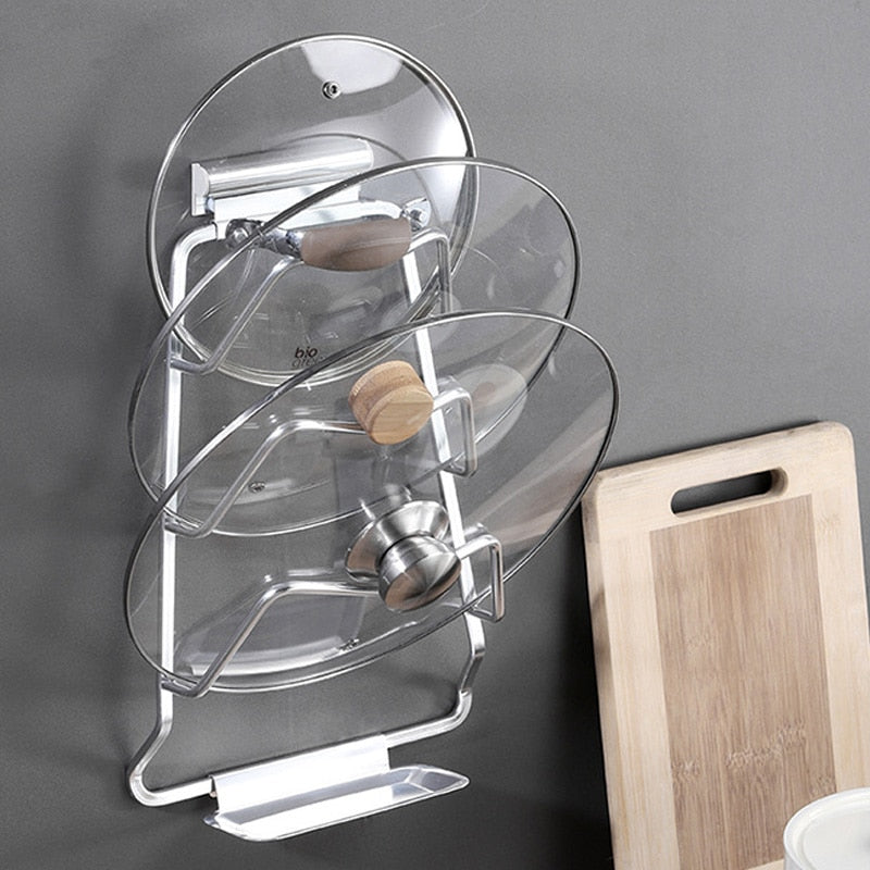 Wall-Mounted Extreme Pot Lid Holder Rack - Image 1
