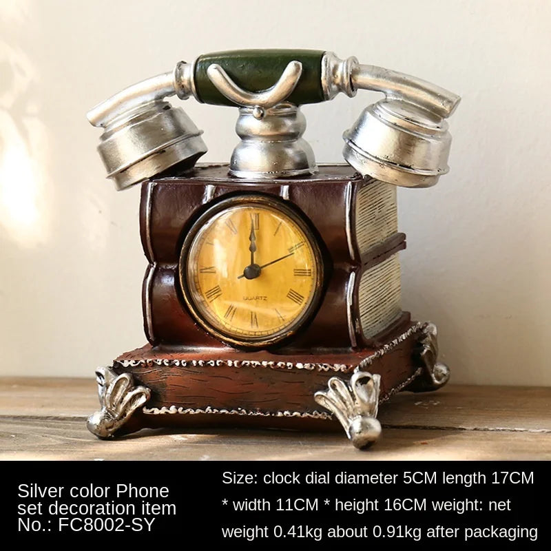 Vintage Pieces Antique Style Telephone Violin Home Decor - Image 7