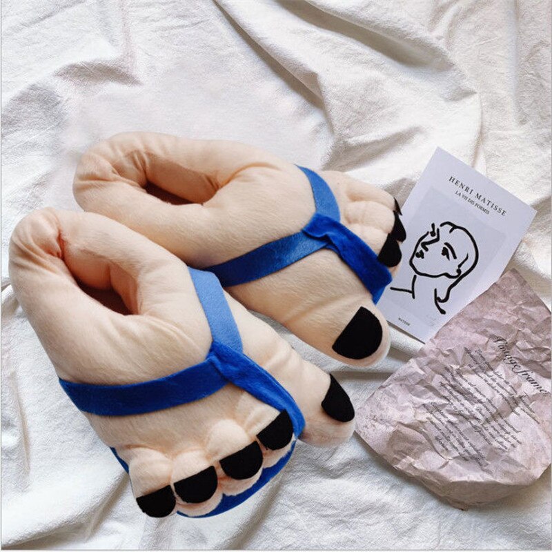 Funny Giant Foot Plush Winter Oversized Slipper - Image 2