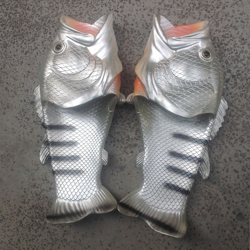 Realistic Unisex Fish Slippers - Image 8