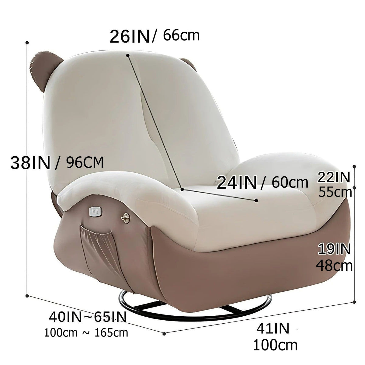 Ergonomic Comfortable Italian Style Rocking Chair