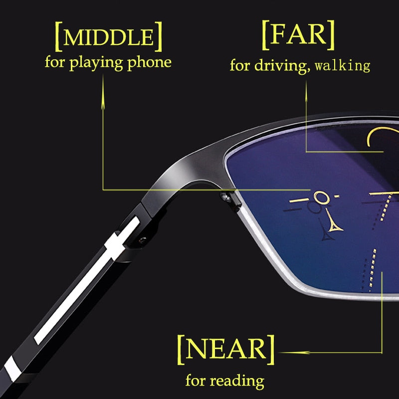 Progressive Multifocal Anti-Blue Light Glasses - Image 2