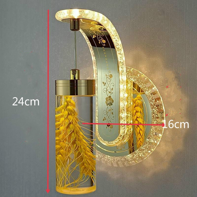 Elegant Crystal Flower Dimming Wall Lamp - Image 21