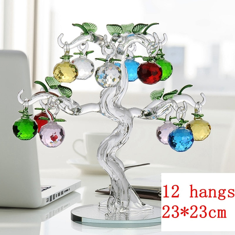 Elegant Crystal Apple Tree Home Decor - Image 9
