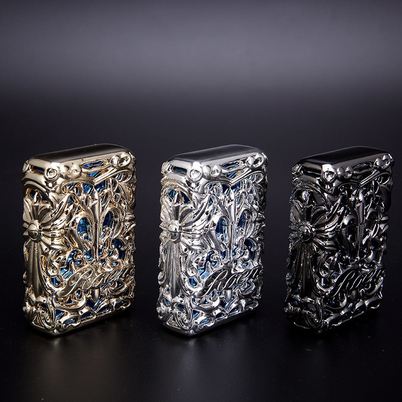 Skeleton Armor Retro Kerosene Lighter - Image 3
