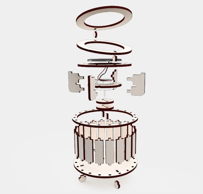Eco Engineer Solar Energy Wooden Decor - Image 5