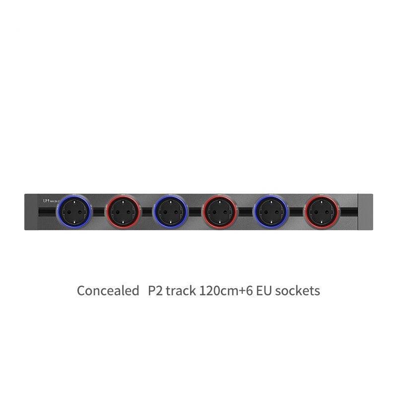 Multiple Power Electric Extension Socket Track