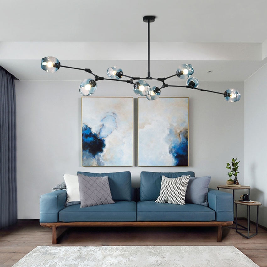 New York Art DNA Molecular Glass Chandelier - Image 3