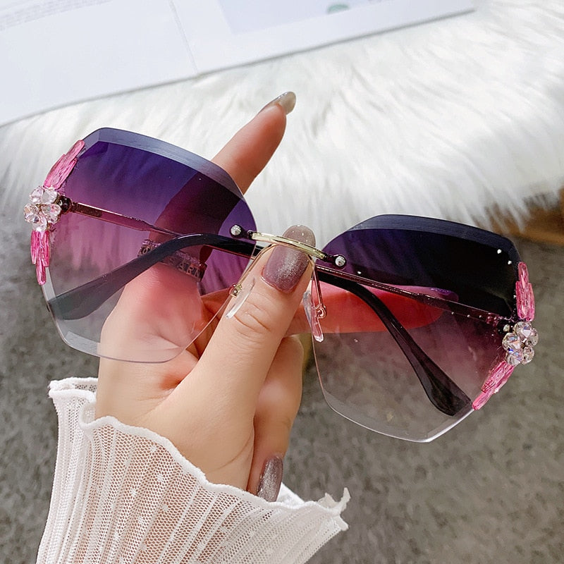 Fancy Women Rhinestone Sunglasses - Image 12