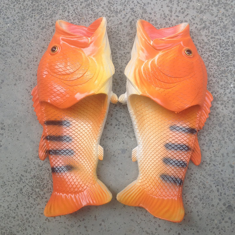 Realistic Unisex Fish Slippers - Image 11
