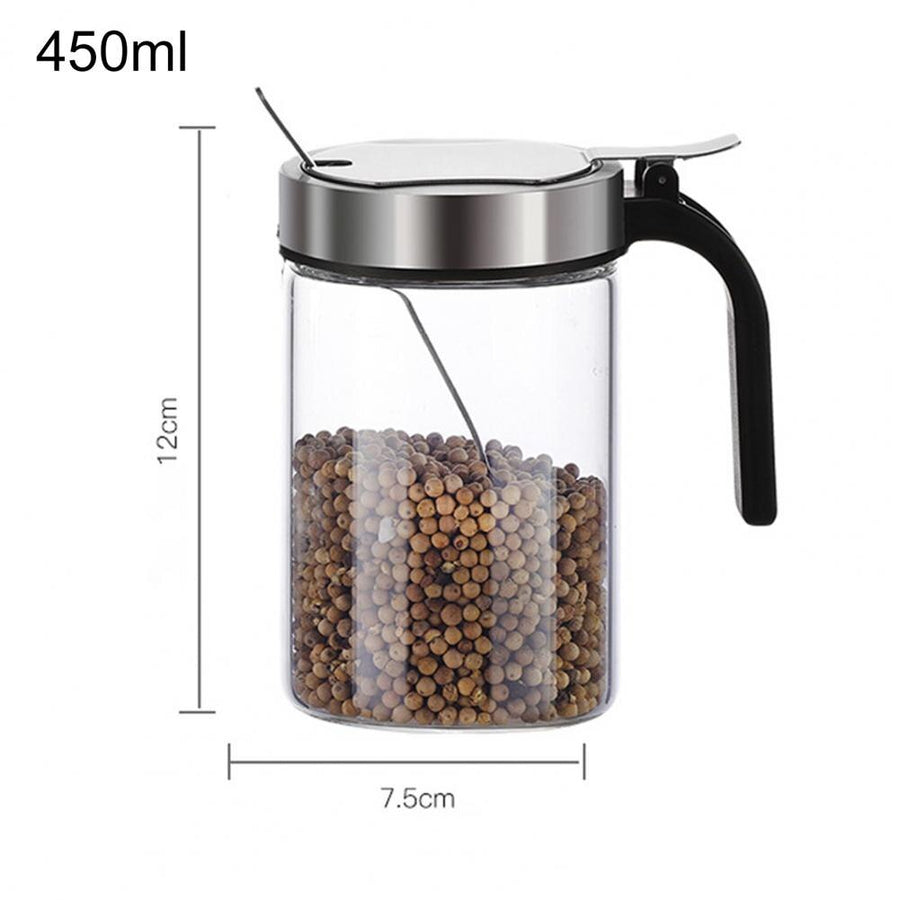 Moisture Proof Elegant Glass Seasoning Storage Jar - Image 9