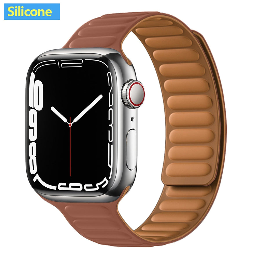Magnetic Strap Leather Smart Watch Band - Image 29