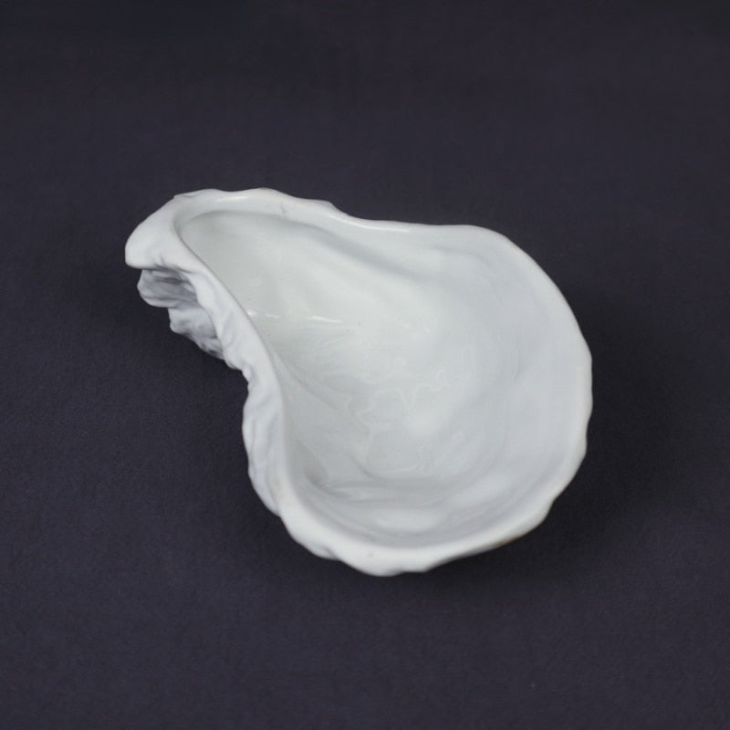 Oyster Shaped Ceramic Plate - Image 3