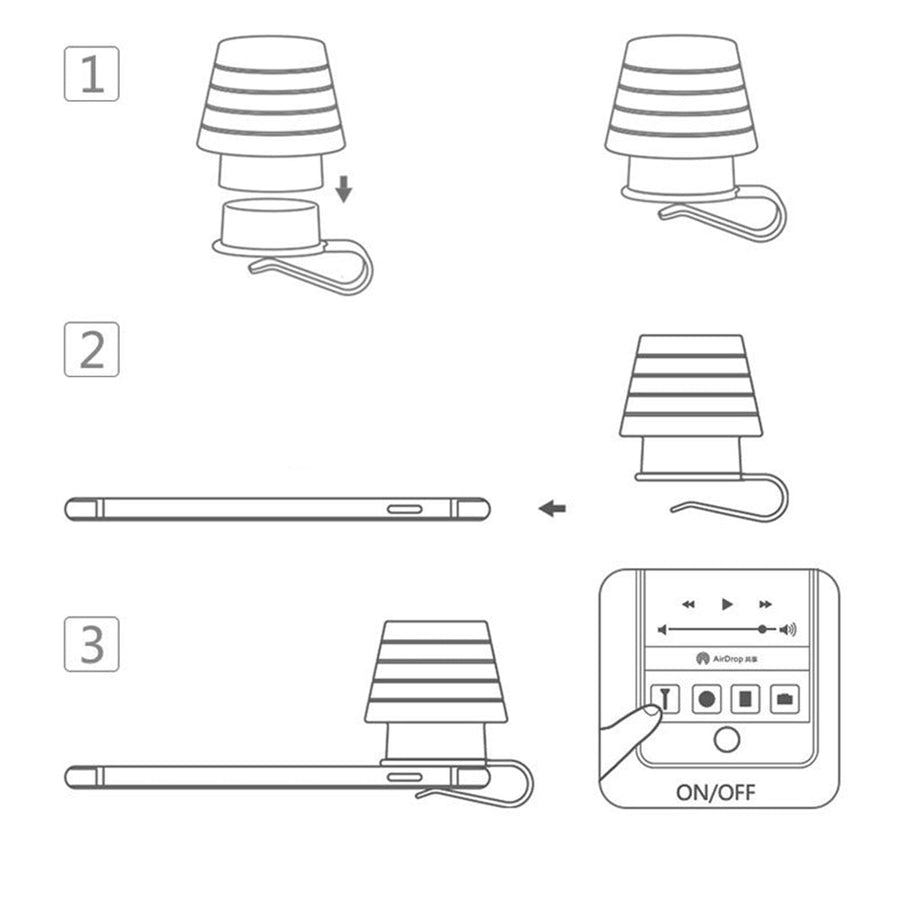 Phone Flashlight Lampshade Night Lamp - Image 3