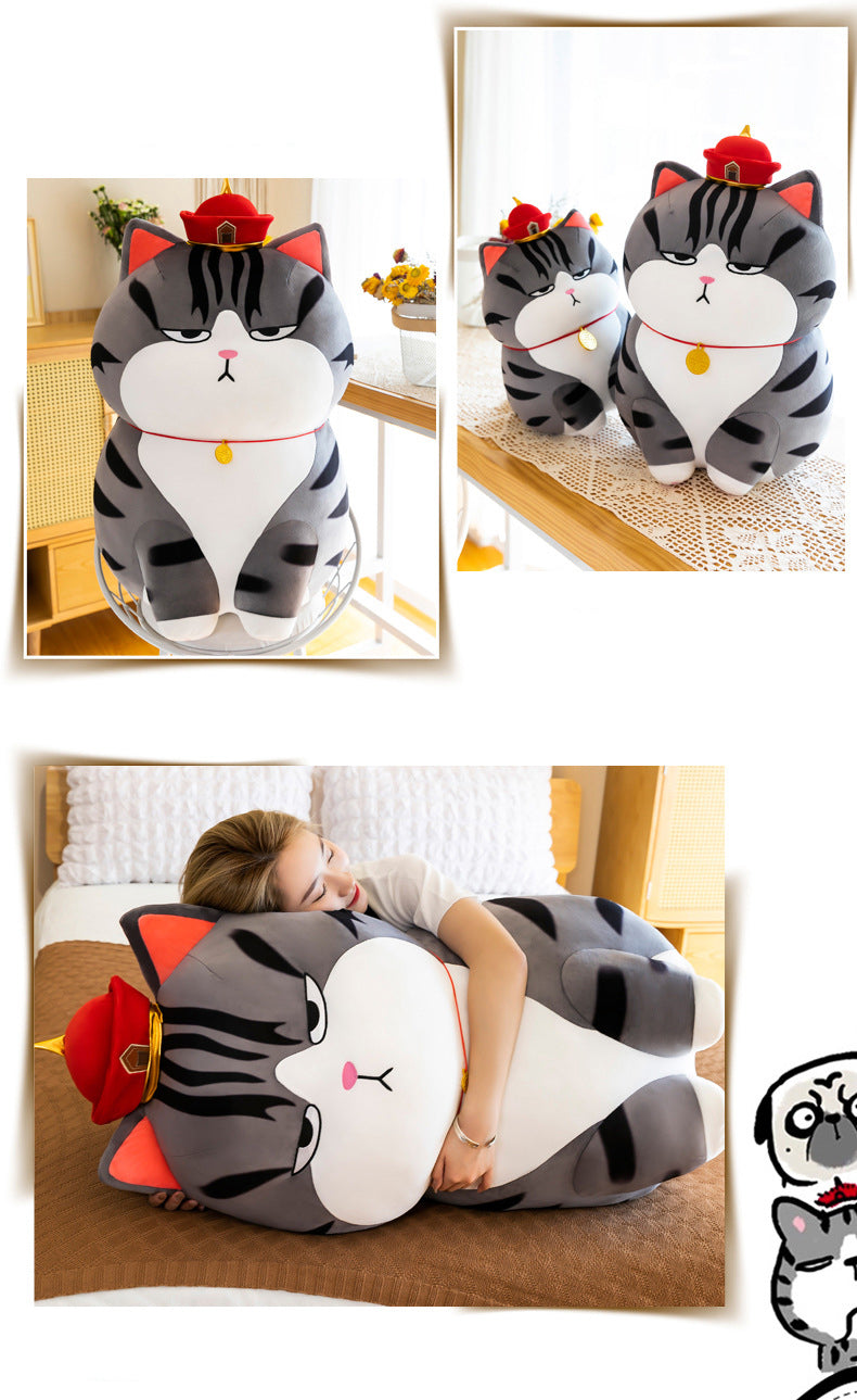 Moody Cat Soft Cuddly Plush Pillow - Image 5