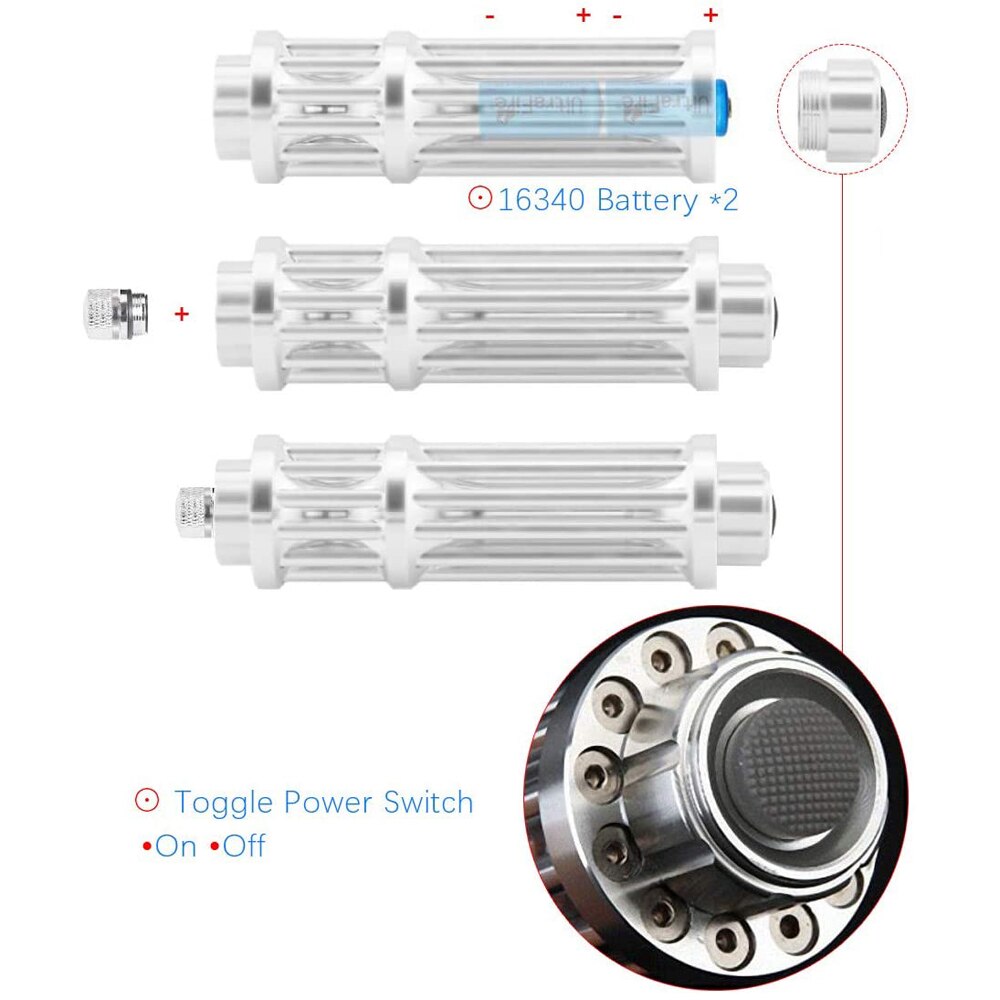 High Focus Powerful Blue Laser Torch