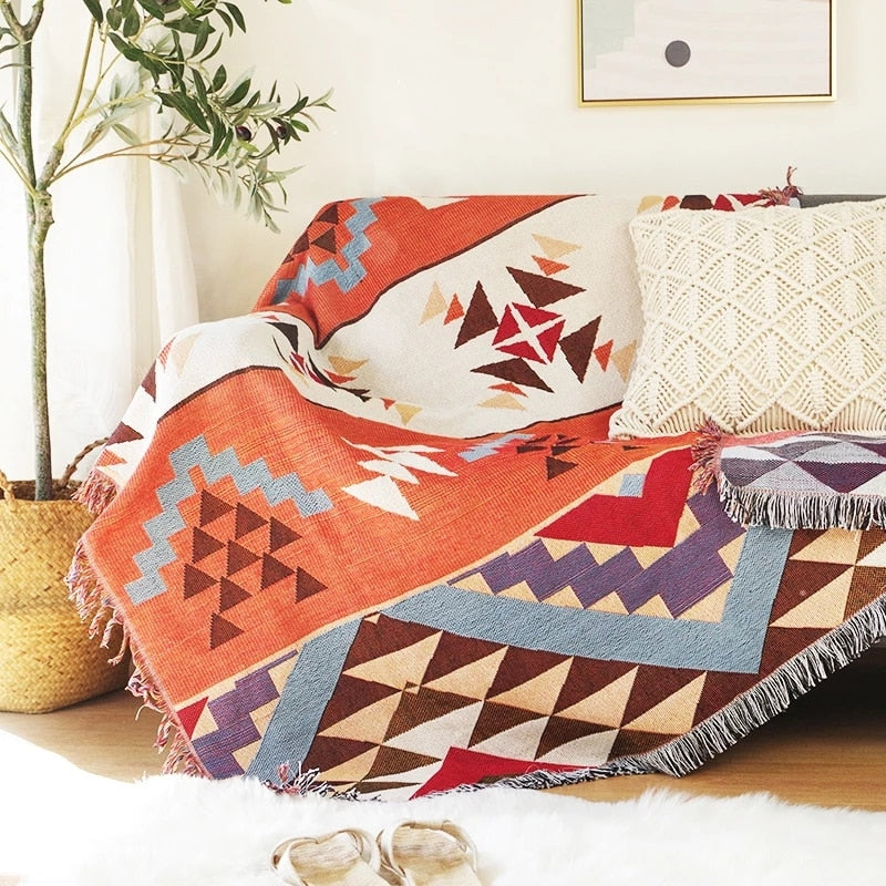 Vintage Pumpkin Sofa Cover Blanket - Image 2