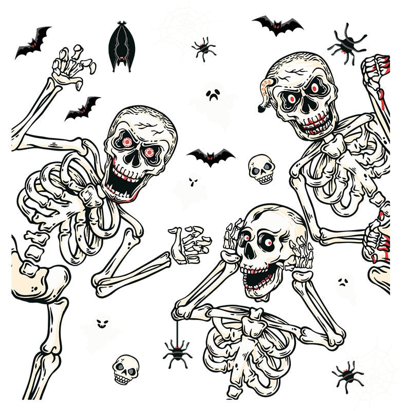 Bloody Handprint Stickers Halloween Decor - Image 21