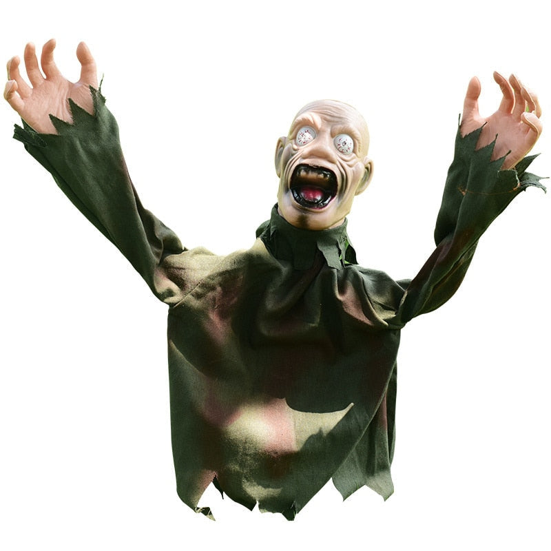 Scary Screaming Zombie Garden Halloween Decoration - Image 6