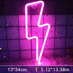 Led Lightning Neon Sign Wall Decor