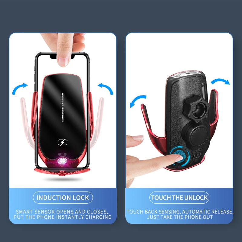 Smart Aromatherapy Wireless Charging Car Phone Holder - Image 1
