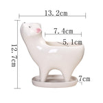 Rising Cat Ceramic Flower Pot