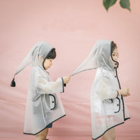Cute Transparent Waterproof Kids Raincoat - Image 1