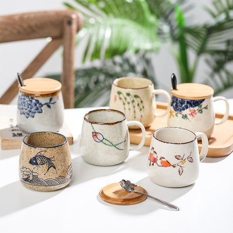 Japanese Retro Handmade Ceramic Cups - Image 0