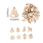 Wooden Winter Happy Christmas Ornaments