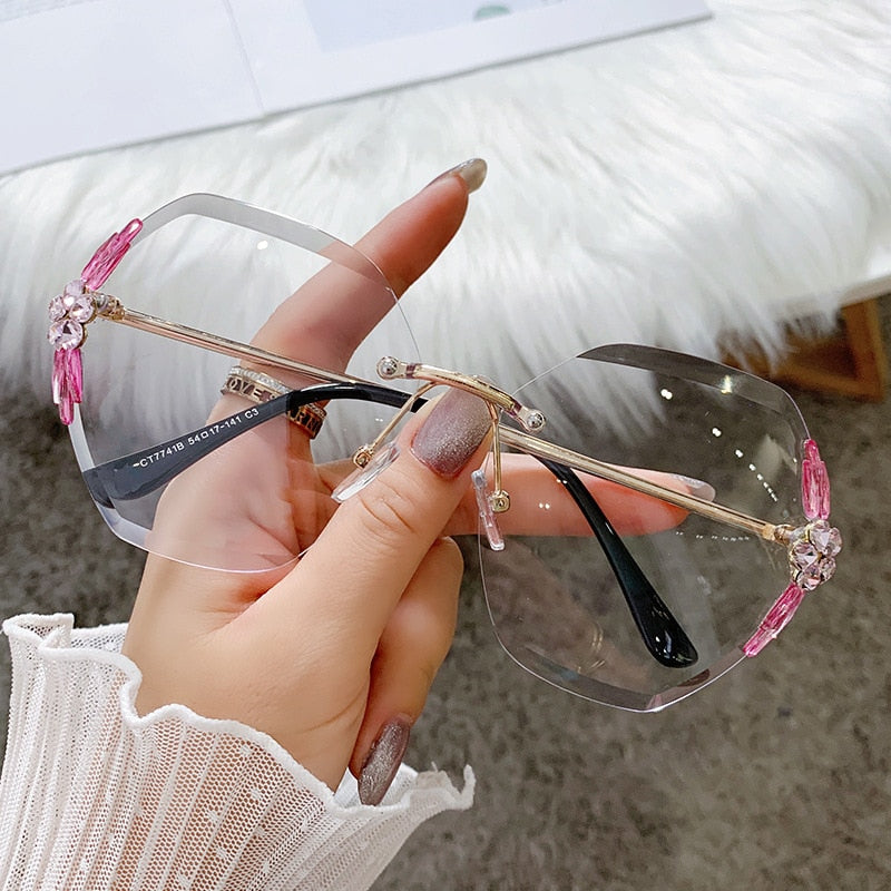 Fancy Women Rhinestone Sunglasses - Image 9