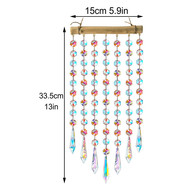 Glass Crystal Wind Chimes Window Decoration - Image 6