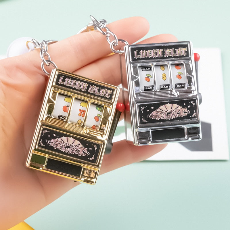 Mini Slot Machine Anti Stress Toy Keychain - Image 2