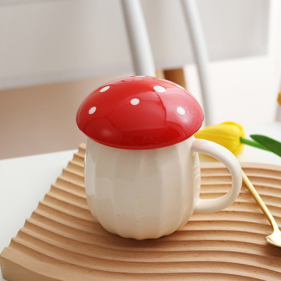 Creative Ceramic Mushroom Mug - Image 3