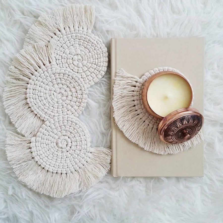 Nordic Macrame Cup Cloth Coaster - Image 4