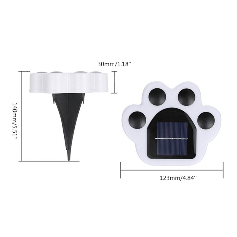 Cat Paw Solar Powered Outdoor Floor Lamps - Image 5