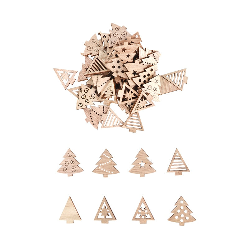 Wooden Winter Happy Christmas Ornaments - Image 4