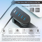 Under Desk USB Ports Headset Holder