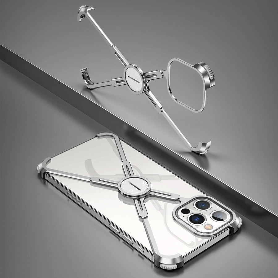 X Shaped Metal iPhone Back Cover Case - Image 10