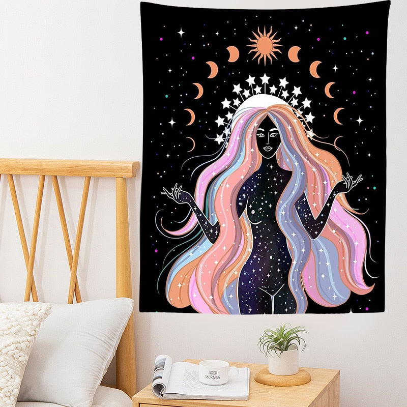 Bohemian Style Moon Energy Wall Hanging Decor