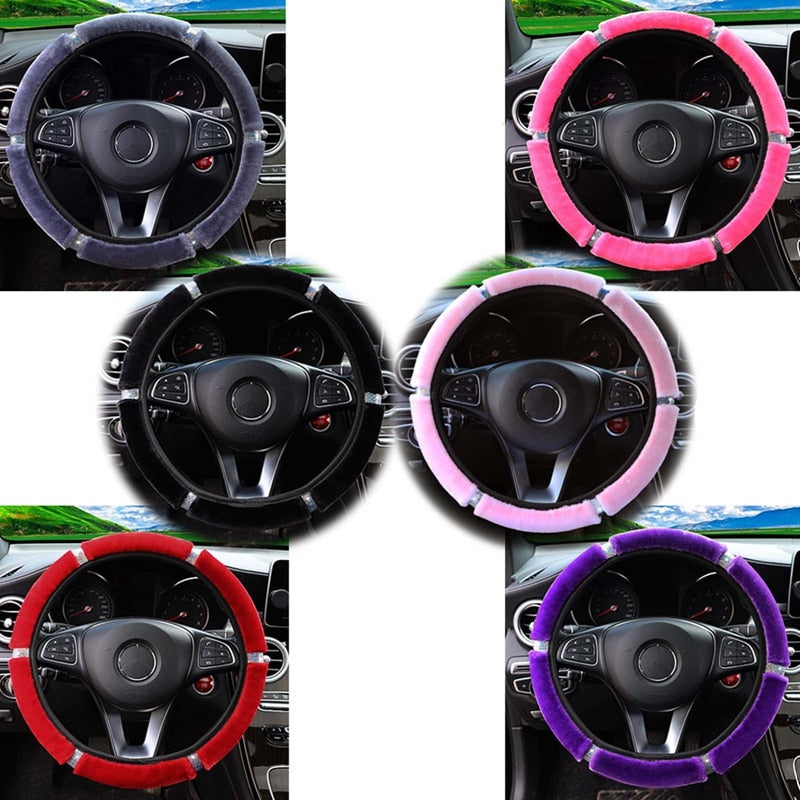 Cozy Car Plush Wheel Cover - Image 4