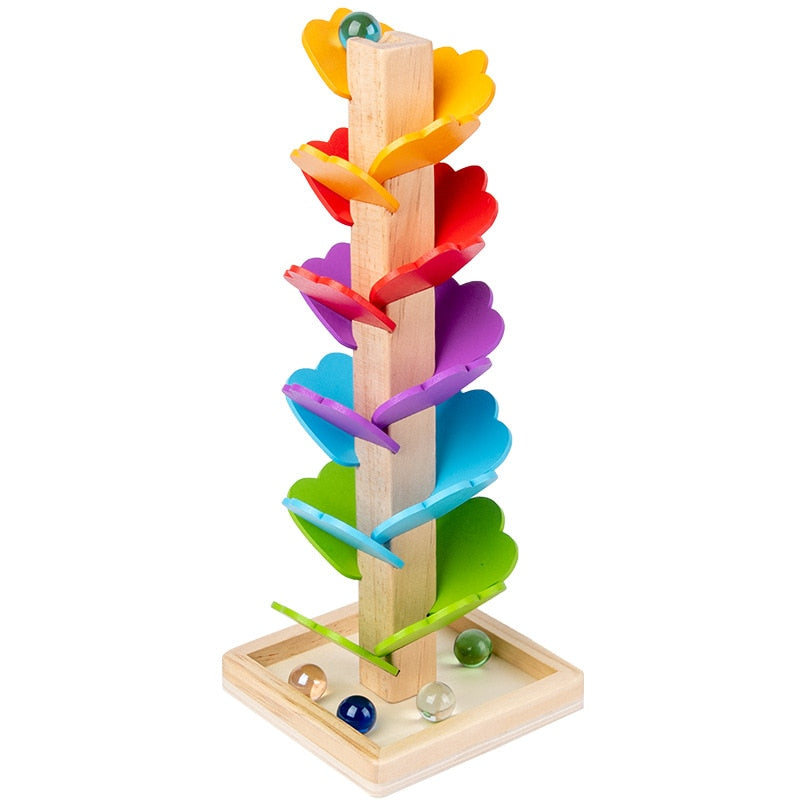 Wooden Rainbow Building Educational Toy - Image 4