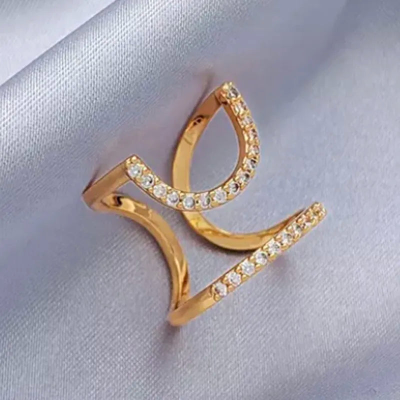 Elegant Fingertip Chic Gothic Slim Metal Nail Rings - Image 12