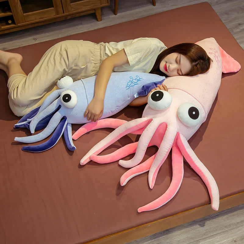 Jumbo Huggable Squid Softie Plush Toy