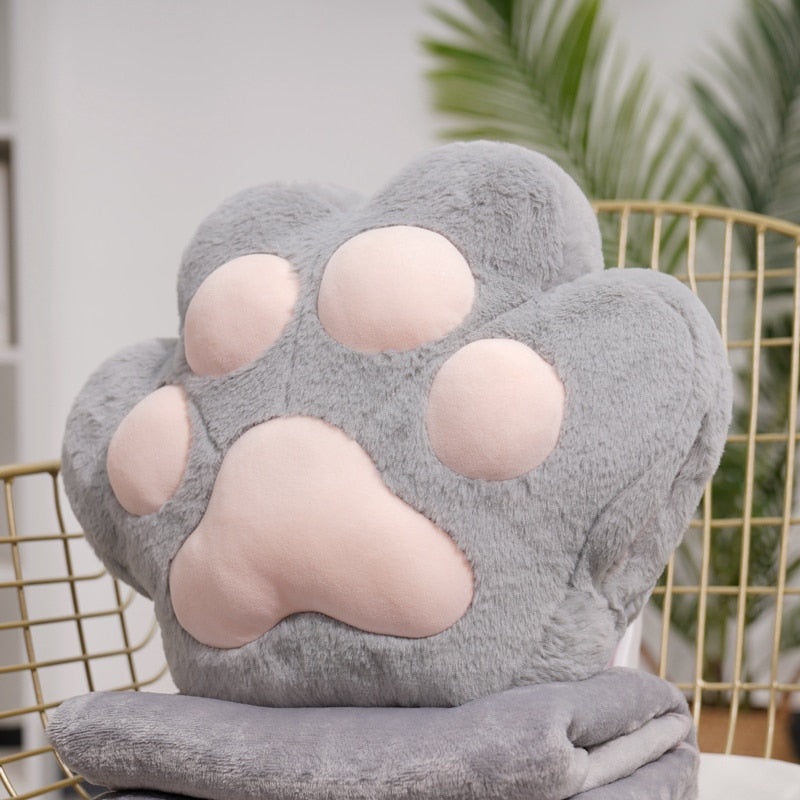 Fluffy Bear Paw Hand Warmer Pillow