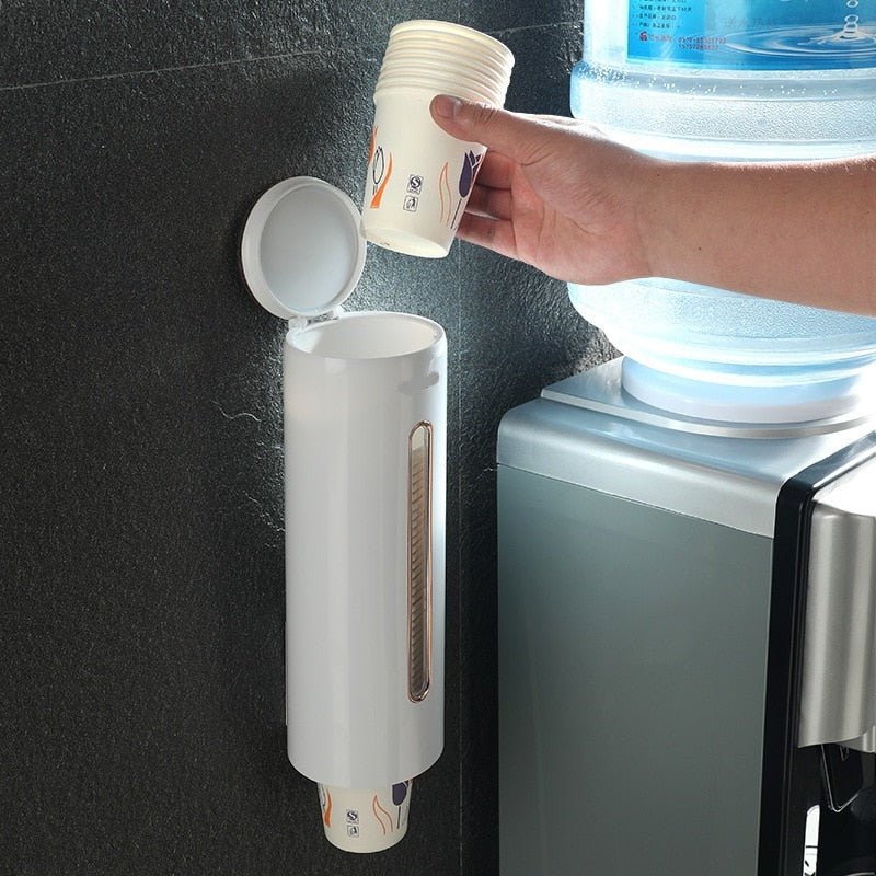 Self-Adhesive Disposable Paper Cup Dispenser