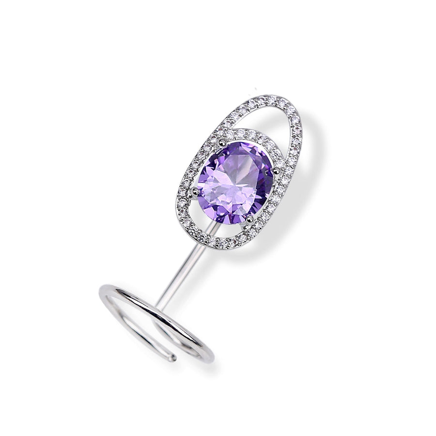 Sleek Line Gothic Metal Thin Nail Rings - Image 26